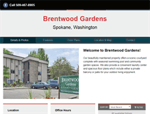 Tablet Screenshot of brentwoodgard.com